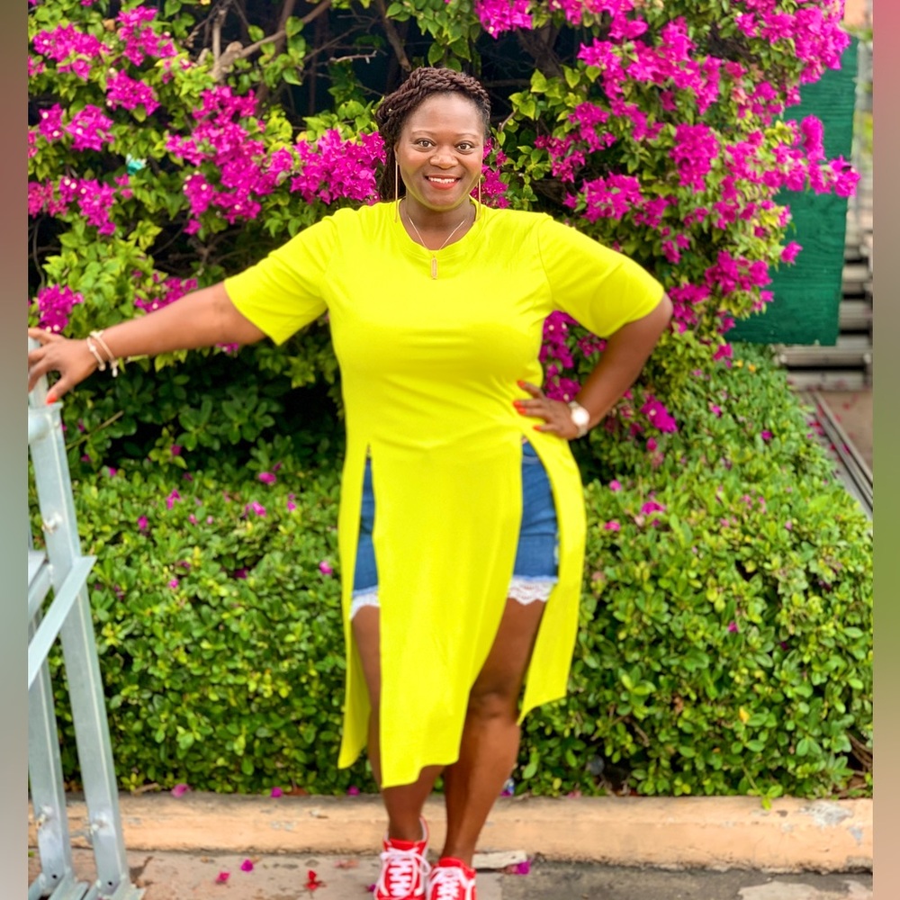 NEON 2XL HIGH SPLIT TOP